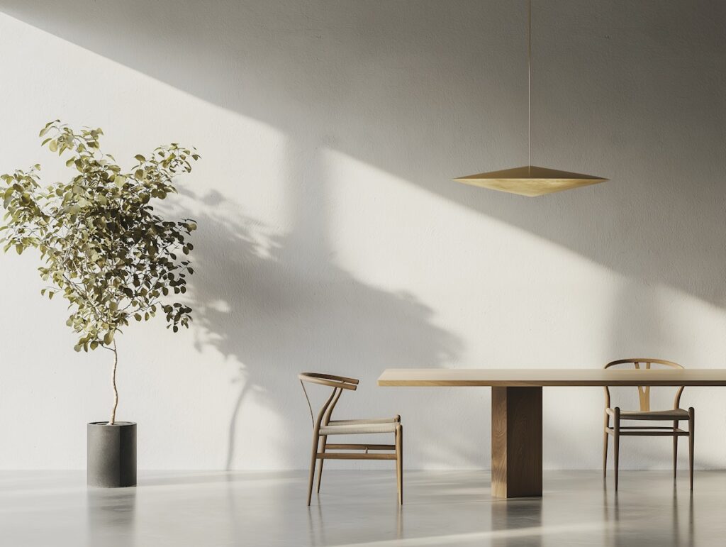 minimalist table decor