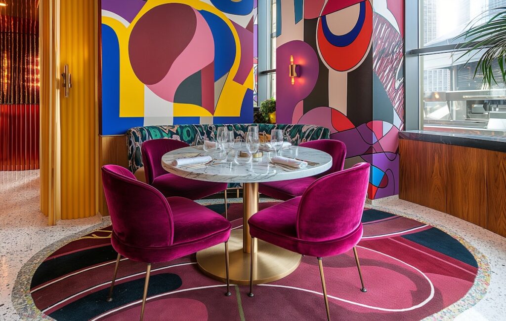 electric dining decor