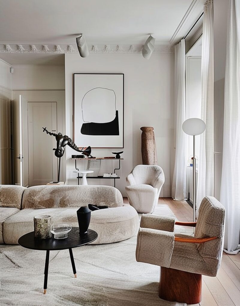 High Curtains in living room