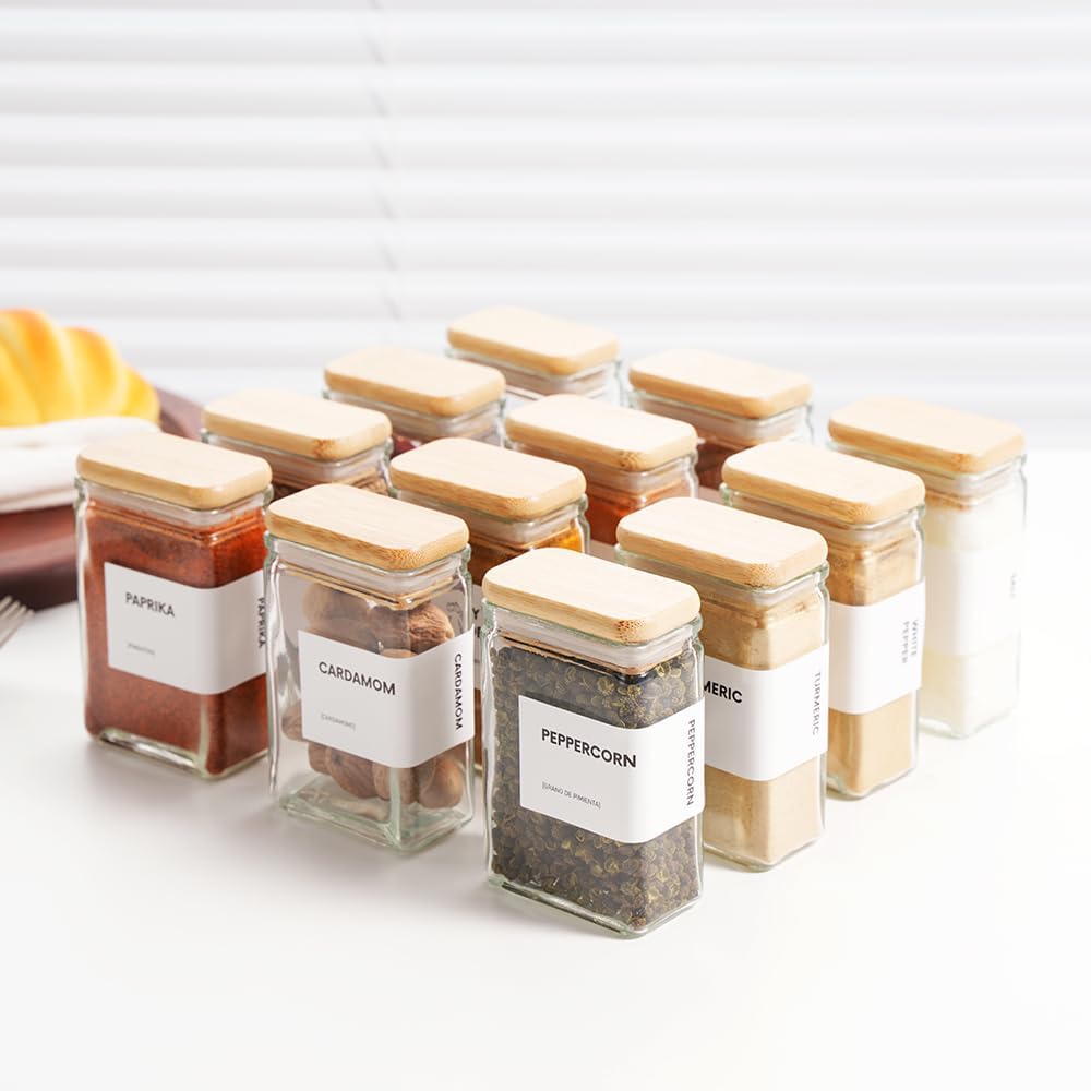 Clear Spice Jars