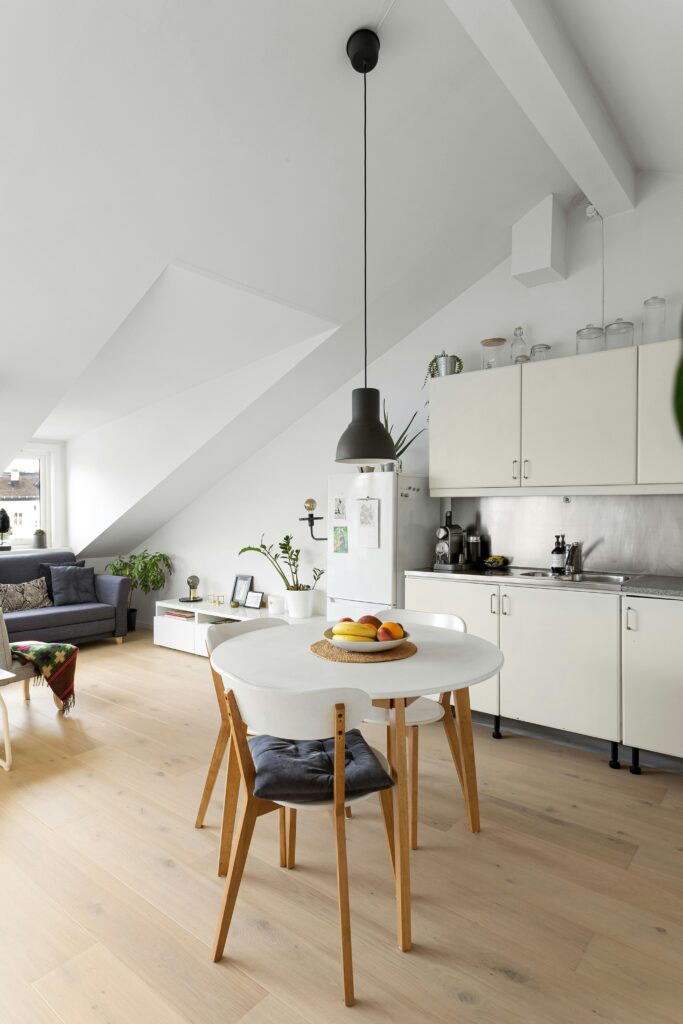 Compact Kitchen with Open Shelving