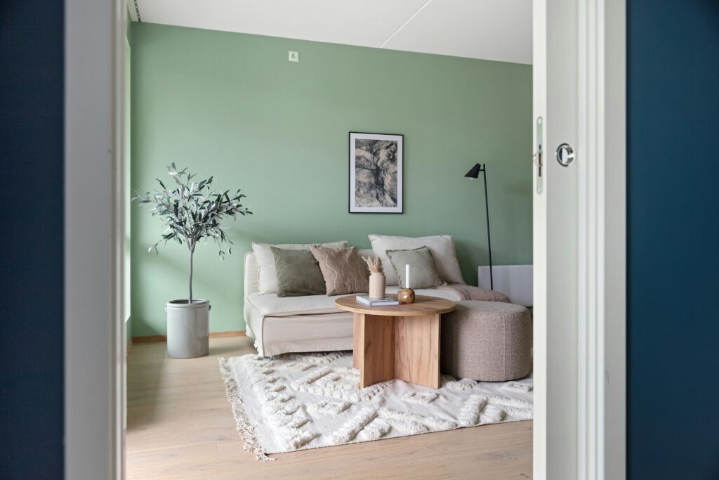 Sage Green Accent Wall
