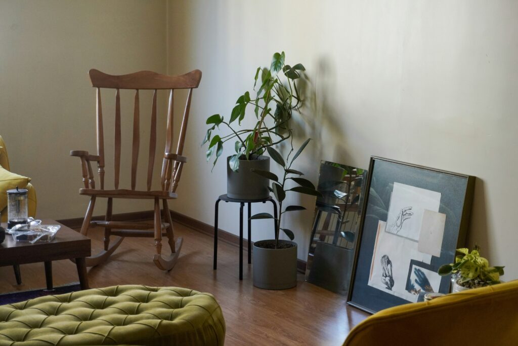 Sage Green Ottoman or Pouf