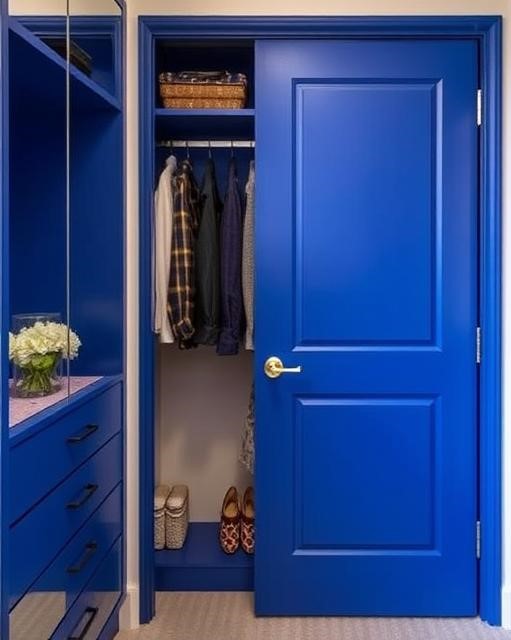 bold colour closet