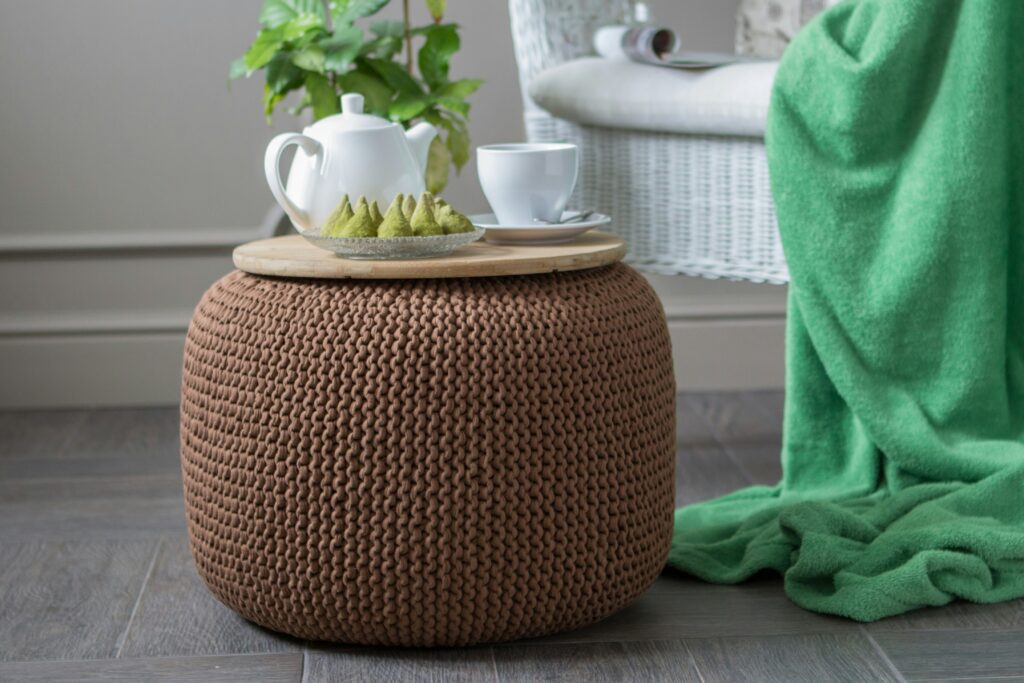Knit Pouf